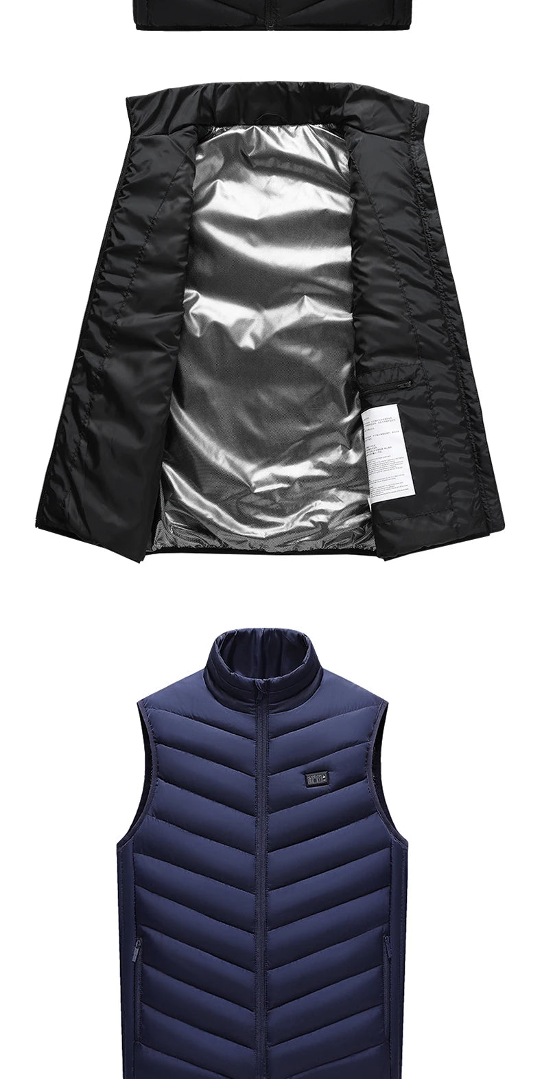 TODWARM Heated Vest 26 Areas Men Jacket Heated Winter Womens Heater Jacket Thermal Vest Body Warmer Outdoor sports Coat 6XL